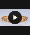 Modern Oval Shape Emerald Stone Gold Bracelet Open Type BRAC494