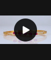 Unique Triple Layer White Ruby Stone Gold Bracelet BRAC529