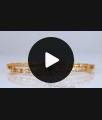 Elegant Emerald Stone Gold Bracelet Lock Type BRAC531