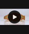 New Antique Gold Bracelet Peacock Design Ruby Emerald Stone BRAC536