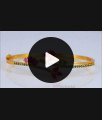 Floral One Gram Gold Plated Bracelet Ruby Green Stone BRAC560