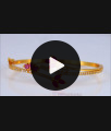 Open Type Bracelet One Gram Gold Ruby White Stone Jewelry BRAC563