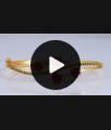24ct Gold Plated Womens Bracelet Zircon Stones Flower Design BRAC574