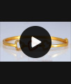 1 Gram Gold Bracelet Triple Heart Ruby White Stone BRAC587 1 Gram Gold Bracelet Triple Heart Ruby White Stone BRAC587