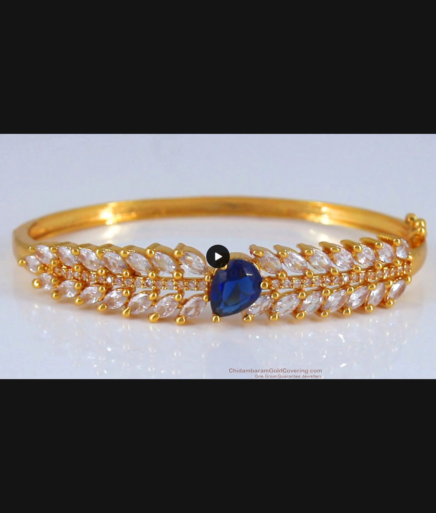 Royal Blue Sapphire Gold Bracelet Womens Fashion Jewelry BRAC619