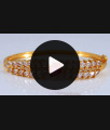 Gold Plated Bracelet Ruby White Stone Womens Collection BRAC621