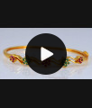 Emerald Ruby Stone Gold Imitation Bracelet Shop Online BRAC624