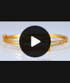 Unique Gold Plated Bracelet Collections White Stone BRAC635