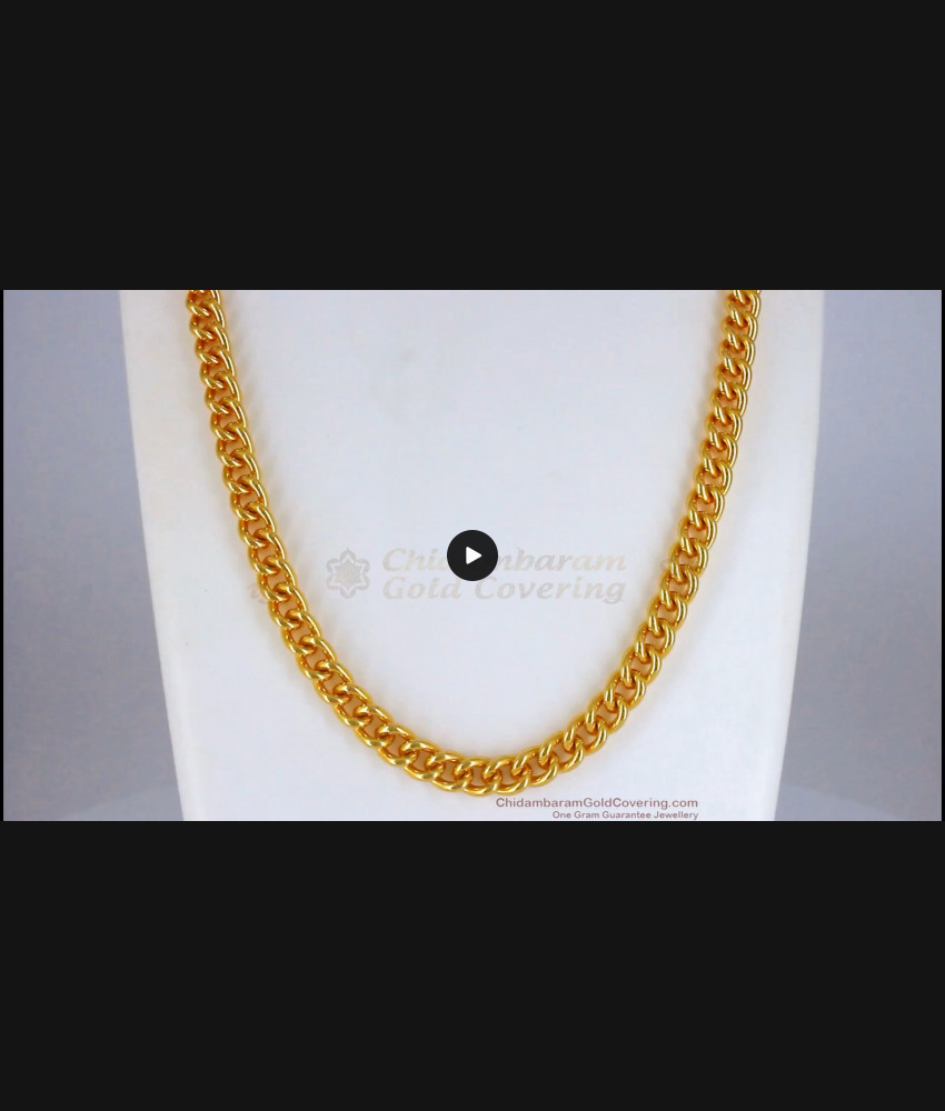 CGLM52 Original Gold Plated Long Heavy Chain for Men Party Use