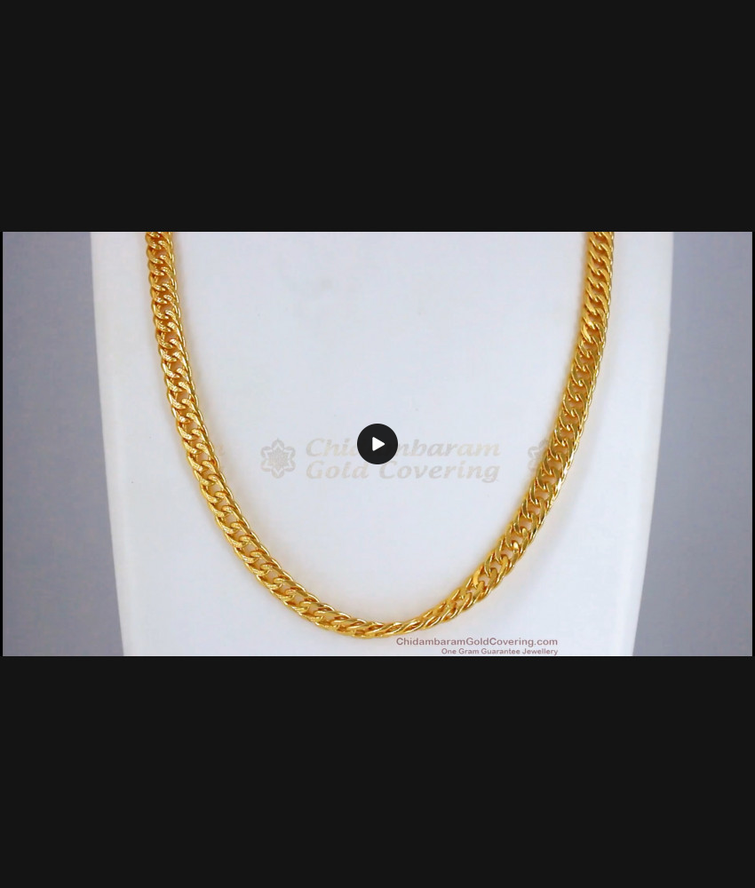 CGLM60 Cubic Link Gold Chain Daily Wear Mens Collections