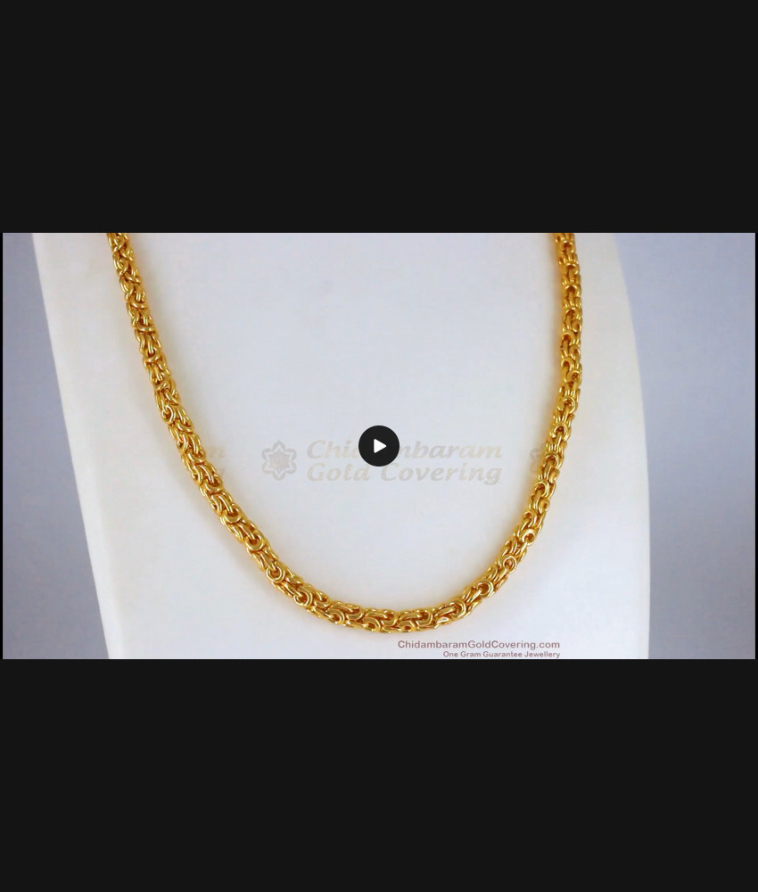 Over Thick Gold Short Chain Mens Fashions Daily Wear CHNS1091