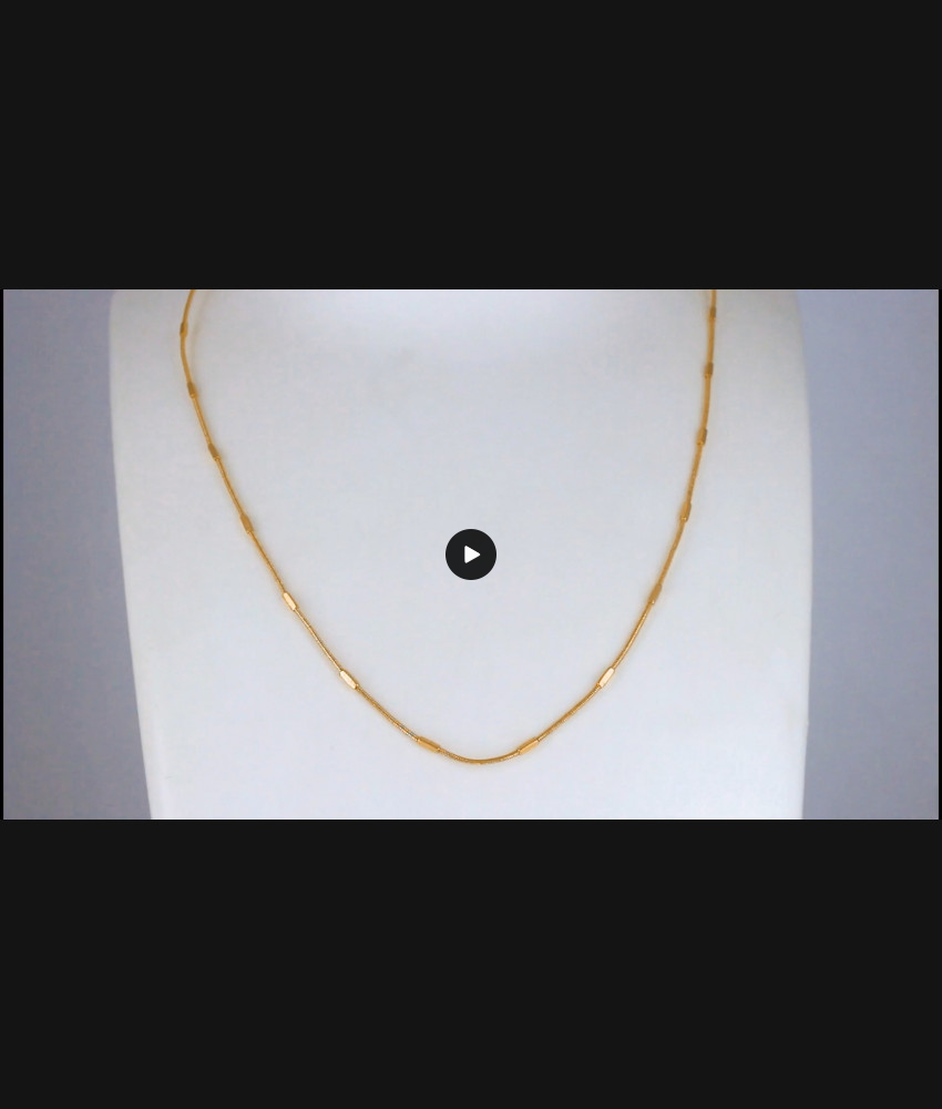 Very Thin Gold Plated Chain Daily Wear Shop Online CHNS1100