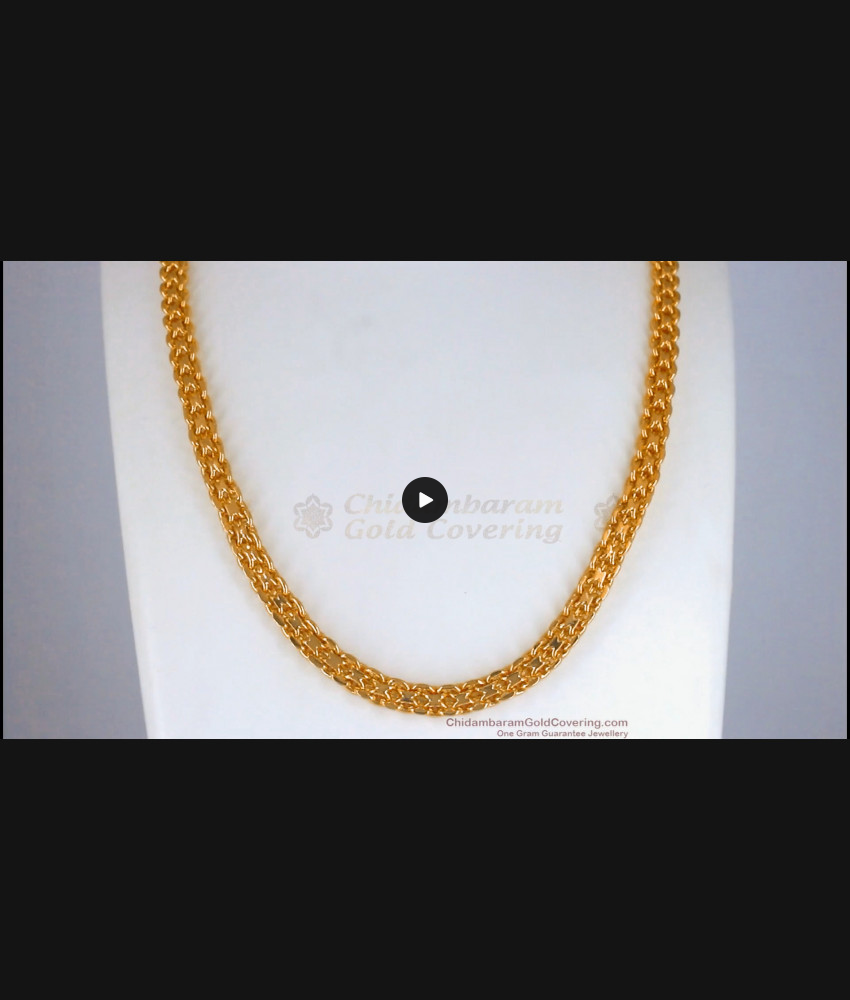 Majestic Real Gold Tone Men Chain Function Wear Shop Online CHNS1114