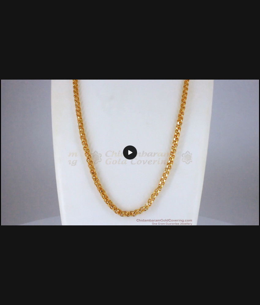 CKMN96-LG 30 Inches Long Latest Design Long Gold Chain Design Daily Wear