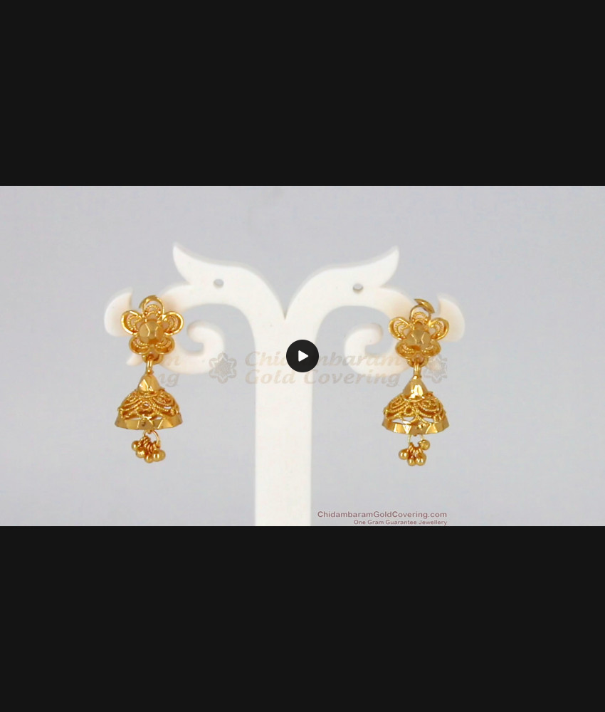 Simple And Stunning Design One Gram Gold Jhumka Earrings ER2195