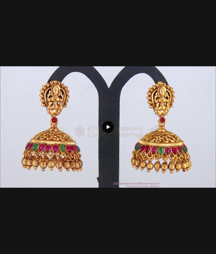 Premium Lakshmi Design Antique Jhumki Earrings ER2733