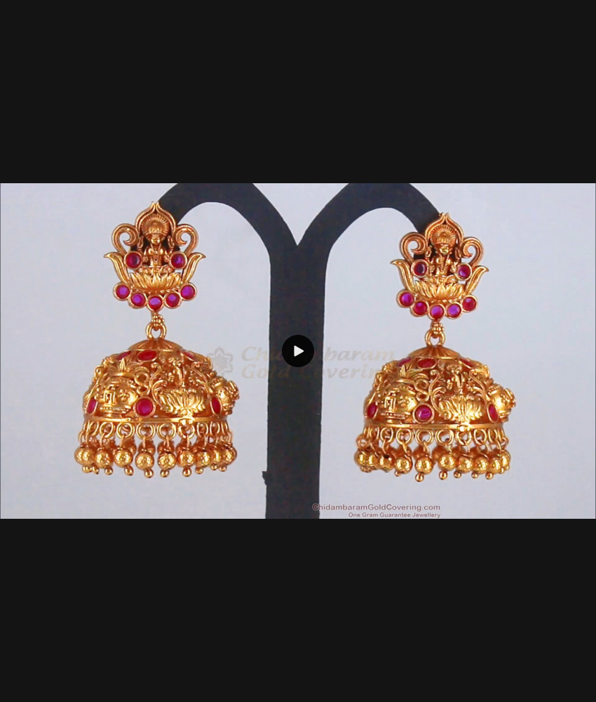 Premium Lakshmi Antique Bridal Earring Pongal Collections ER2838