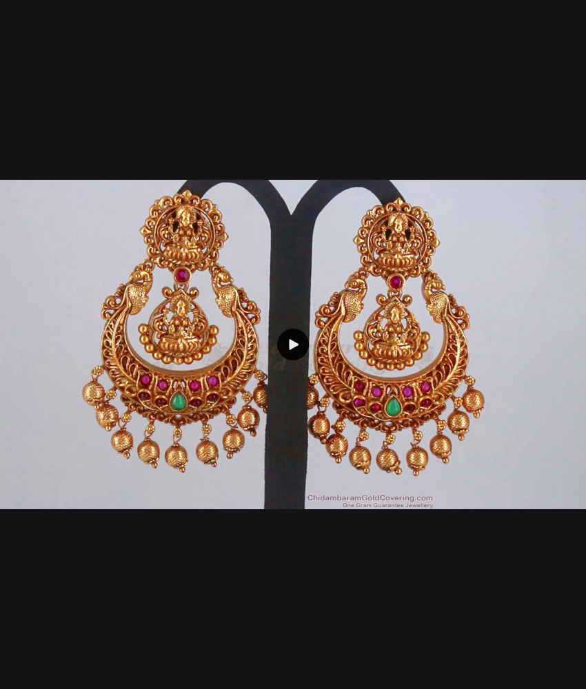 Ravishing Antique Chandabali Hanging Lakshmi Design Earring ER2845