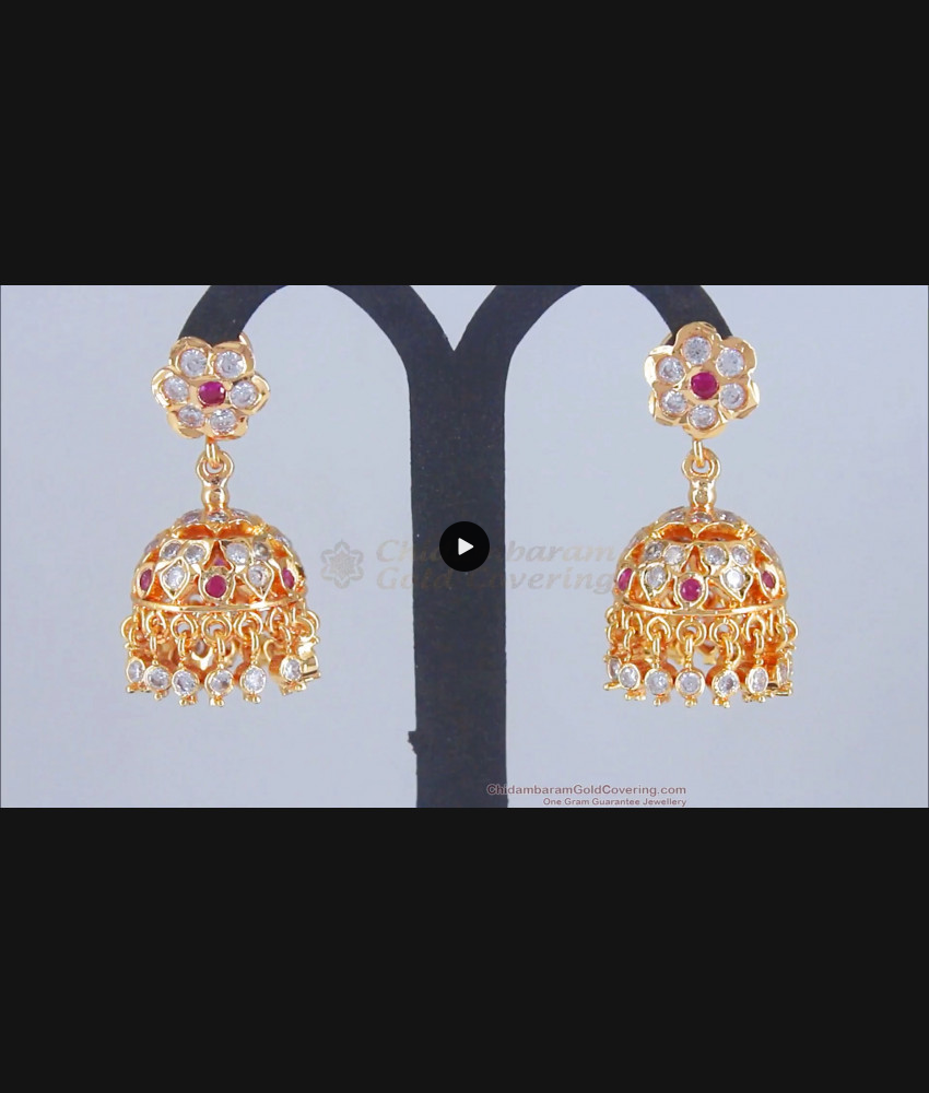 Bridal 5 Metal Impon Jhumki Earring Shop Online ER3274