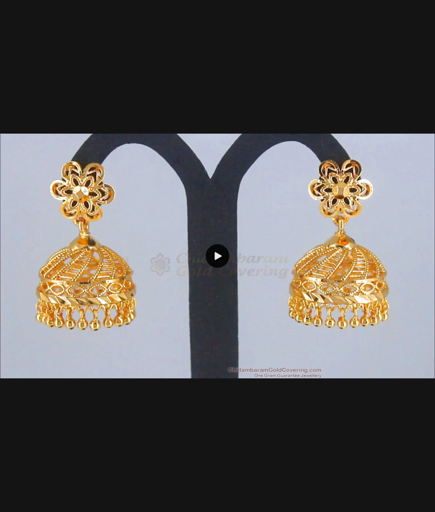Stylish Gold Plated Jhumki Earring Imitation Jewelry ER3276