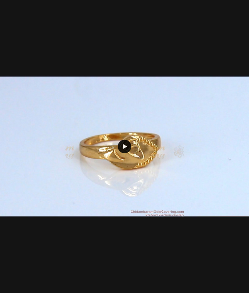 Daily Wear Original Impon Finger Ring Collections From Chidambaram Gold Covering FR1100