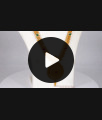 One Gram Gold Haaram Design With Ruby Emerald Stone Long Necklace Jewelry HR1791 One Gram Gold Haaram Design With Ruby Emerald Stone Long Necklace Jewelry HR1791