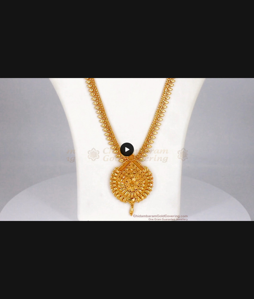 Trendy Fancy Design Gold Haaram For Women Jewelry Collections HR1795