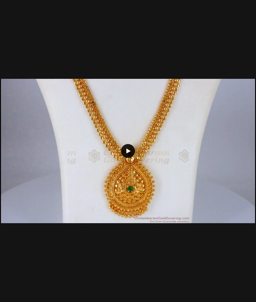 New Arrival One Gram Gold Haram Collections For Bridal Wear HR1951