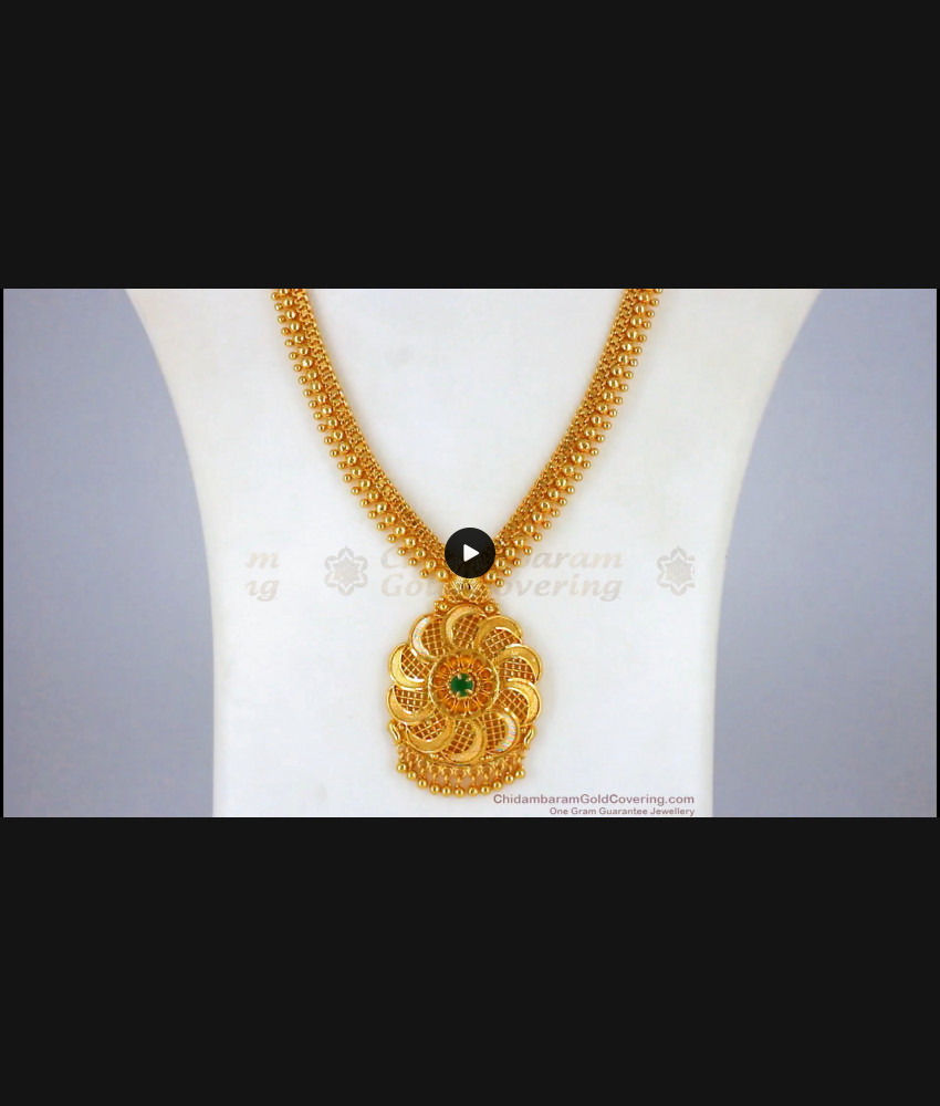 Fabulous Light Weight Long Necklace Collections Shop Online Gold Haram HR2009