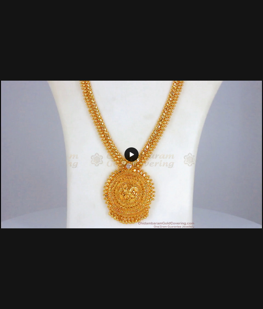 One Gram Gold Haram With Single White Stone Jewelry HR2128