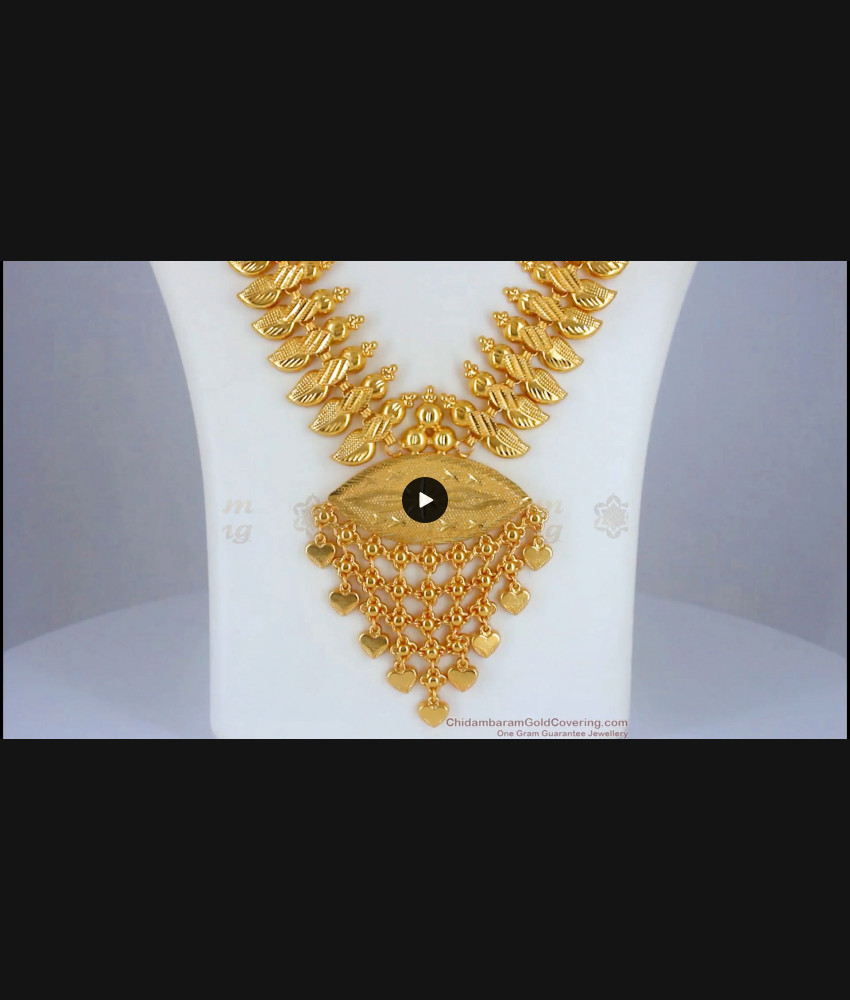 Gorgeous Bridal Gold Imitation Haram Net Pattern Design Shop Online HR2339