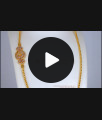 Attractive Full Diamond Stone Side Pendant Gold Chain Mugappu MCH1014