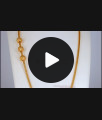 Triple Ball Plain Gold Mugappu Thali Chain Shop Online MCH1021-LG