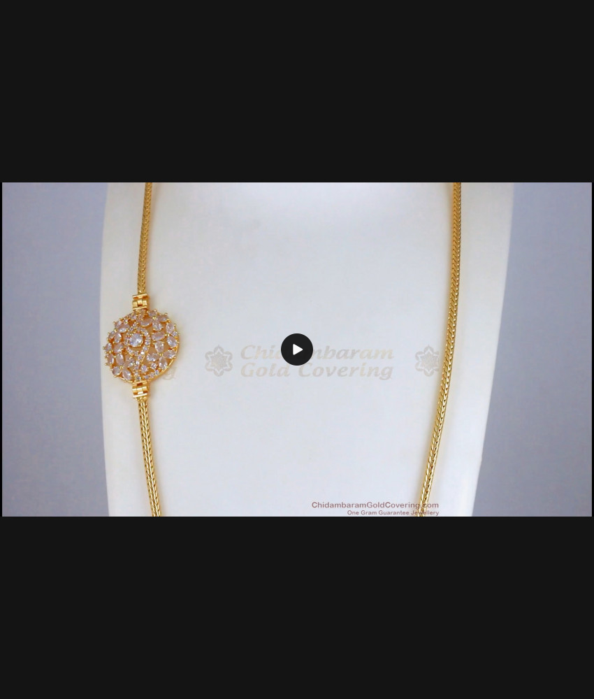 Diamond Collections One Gram Gold Mugappu Side Pendant Shop Online MCH1032