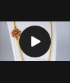 New Arrival Multi Stone Gold Side Pendant Chain For Married Womens MCH836