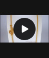 Dancing White Stone Peacock Gold Mugappu Chain For Married Womens MCH853