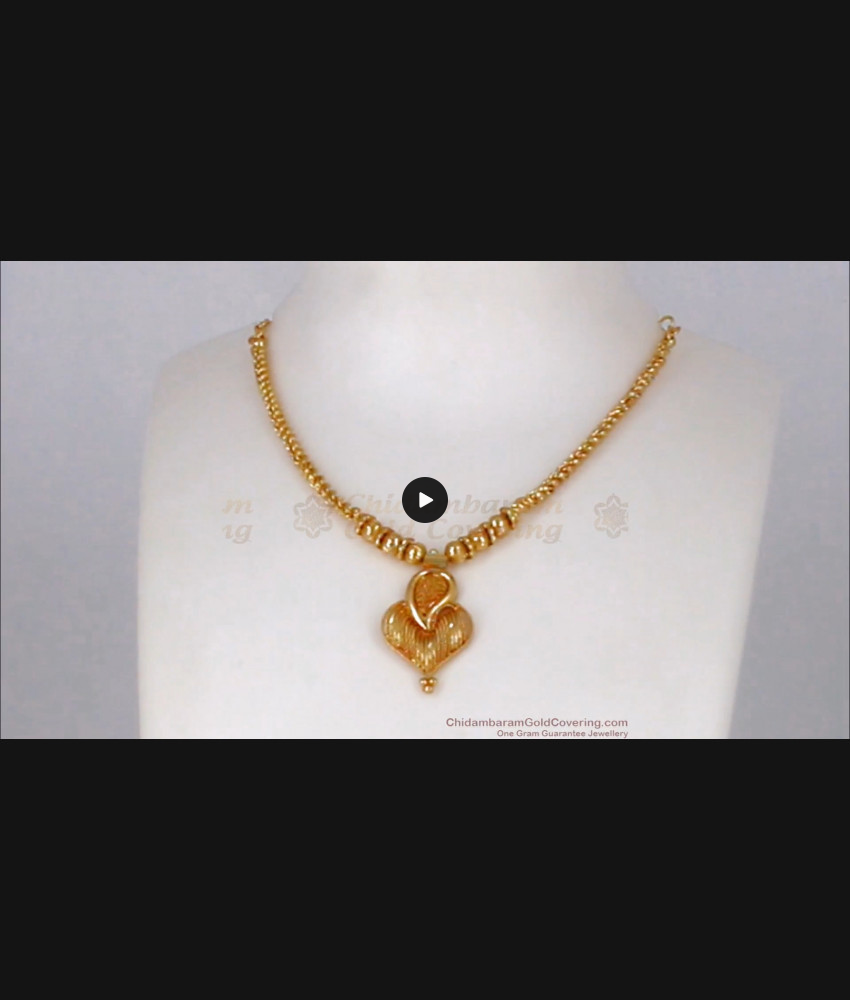 Simple One Gram Gold Necklace For Party Wear NCKN2037