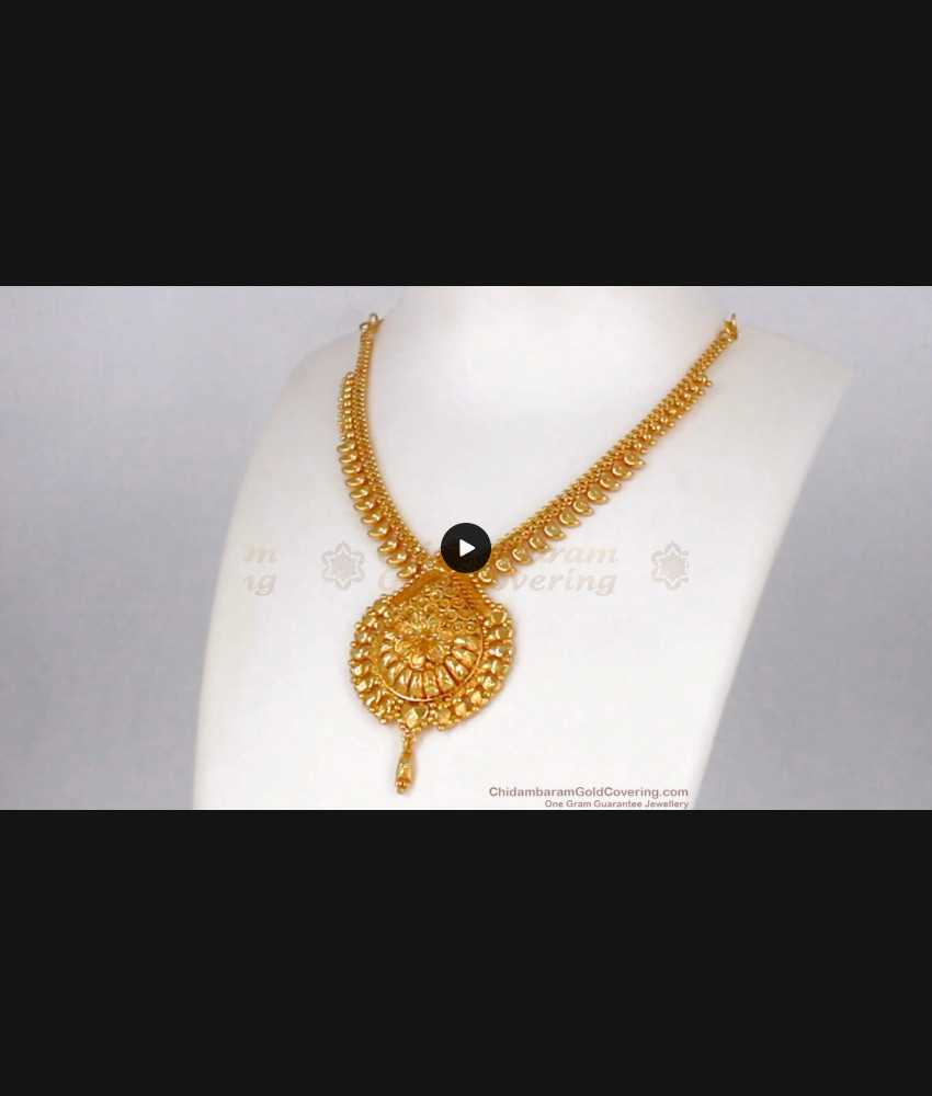 Simple Bridal Wedding Gold Necklace Collections NCKN2058