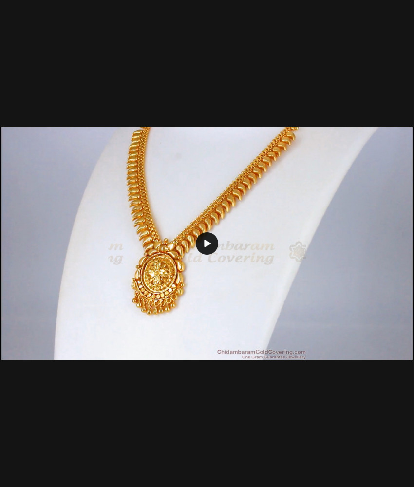 Fancy Design One Gram Gold Necklace For Party Wear NCKN2101