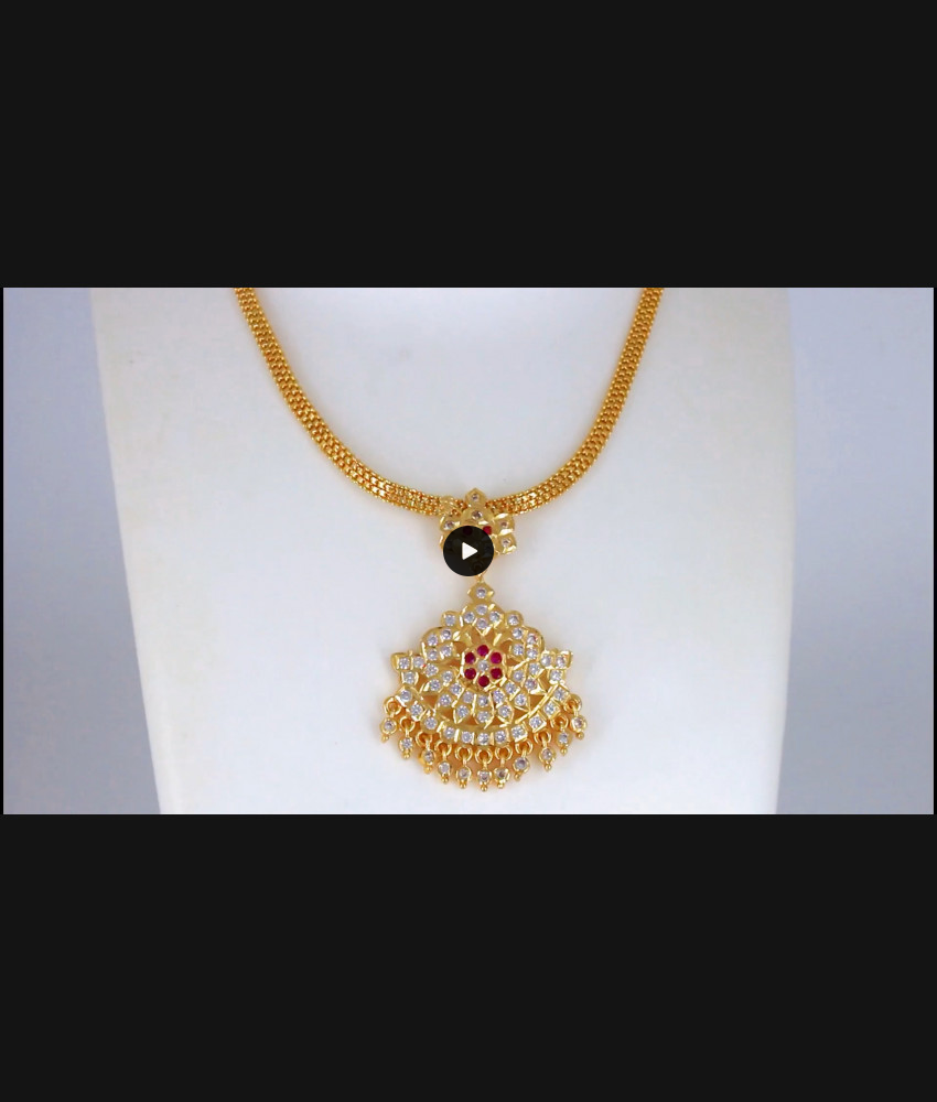 Traditional Impon Choker Type Gold Necklace Designs NCKN2153