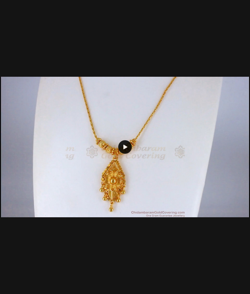 Simple Pendant Necklace One Gram Gold Jewelry Shop Online NCKN2189