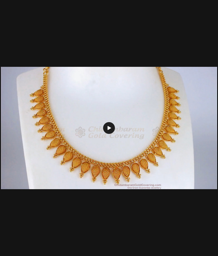 Latest One Gram Gold Necklace For Party Wear Collection NCKN2192