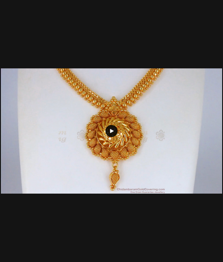 Trendy Gold Imitation Necklace From Chidambaram Gold Covering Collections NCKN2206 Trendy Gold Imitation Necklace From Chidambaram Gold Covering Collections NCKN2206