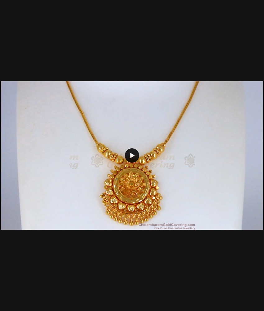 Light Weight Necklace Design One Gram Gold Jewelry Party Wear NCKN2211