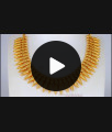 Royal MullaiPoo One Gram Gold Necklace For Bridal Wear NCKN2223 Royal MullaiPoo One Gram Gold Necklace For Bridal Wear NCKN2223