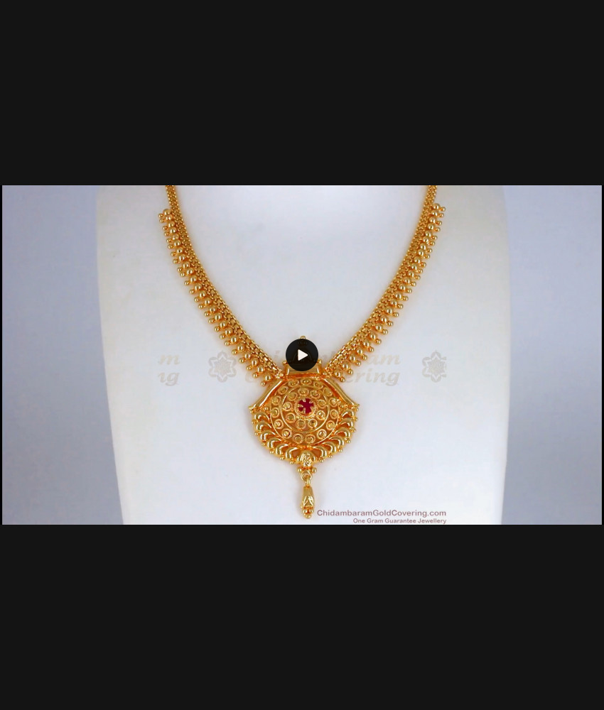 Get Your Sparkle 1 Gram Gold Necklace Designs NCKN2256