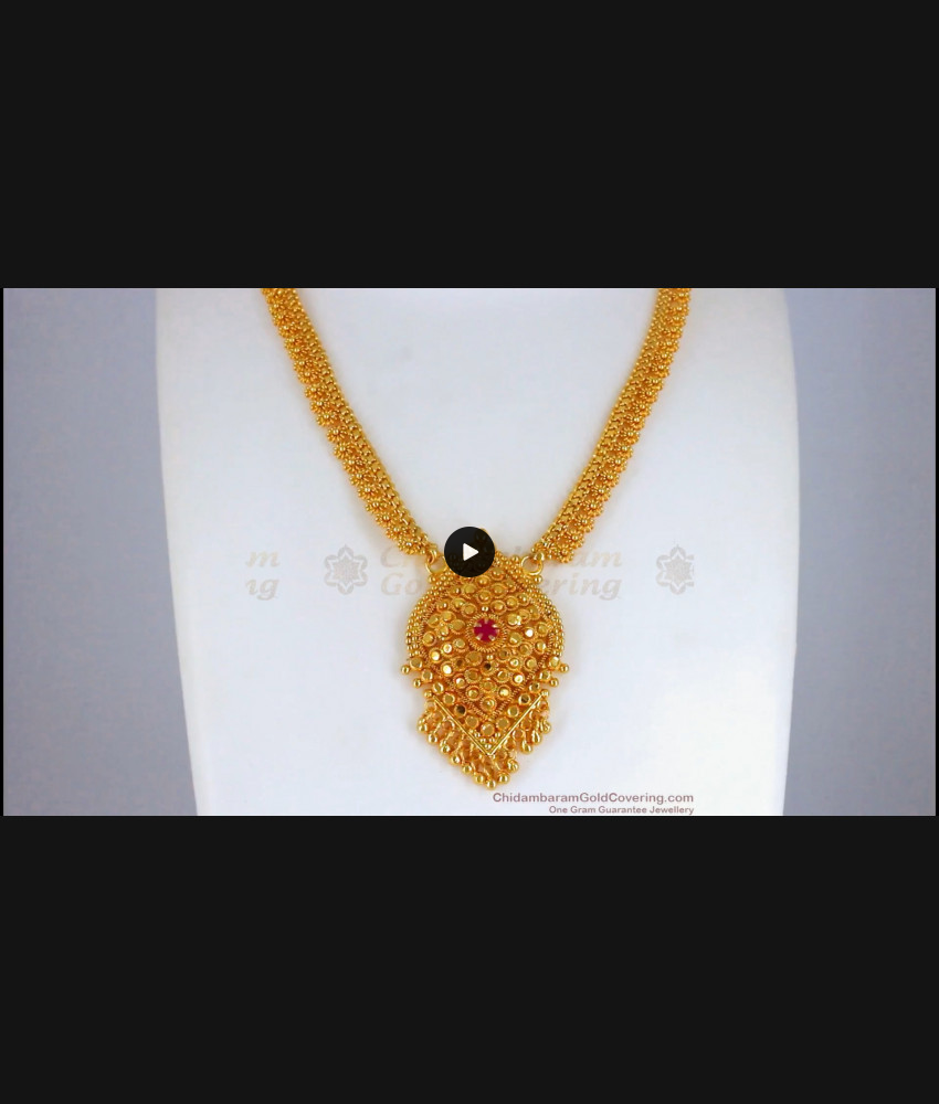 Multi Mini Flower Design Gold Necklace Daily Wear NCKN2350