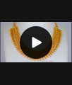 Dual Heart One Gram Gold Mullai Necklace Shop Online NCKN2379