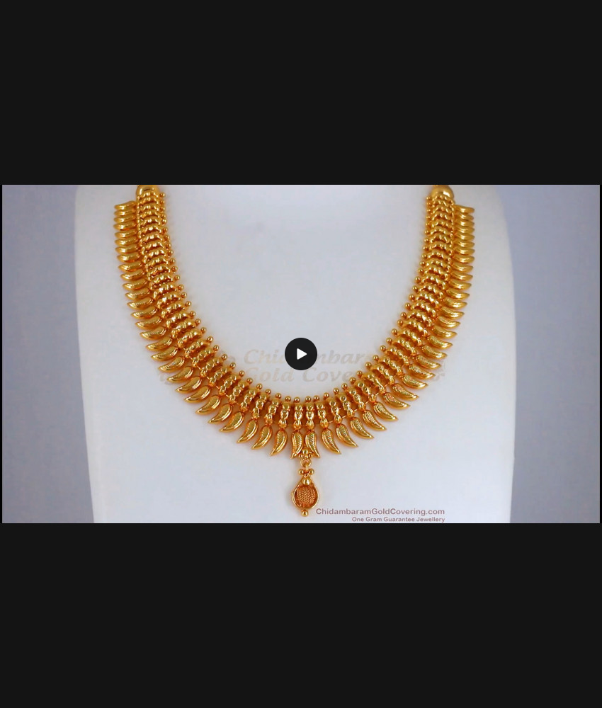 Attractive Mullaipoo Gold Necklace Small Dollar Shop Online NCKN2384