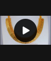 One Gram Gold Plated Lakshmi Kasu Malai Necklace Shop Online NCKN2386